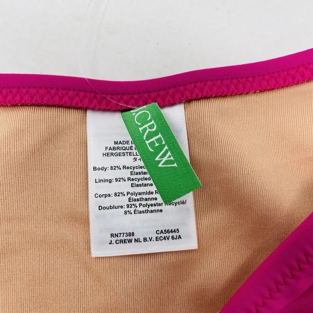 J Crew Size Small Heritage 1989 High-Leg Bikini Bottom Magenta Orchid $49 2744‎